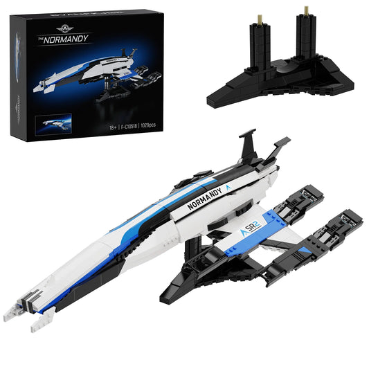 Normandy SR2 Spaceship Building Blocks Desktop Ornament For Adults