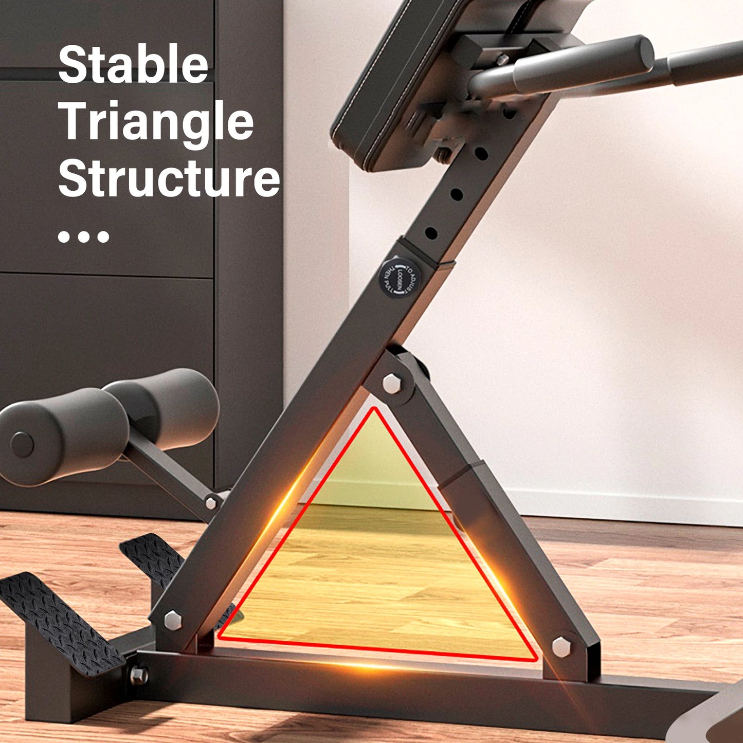 Roman Chair Back Extension Fitness Machine for Core Training