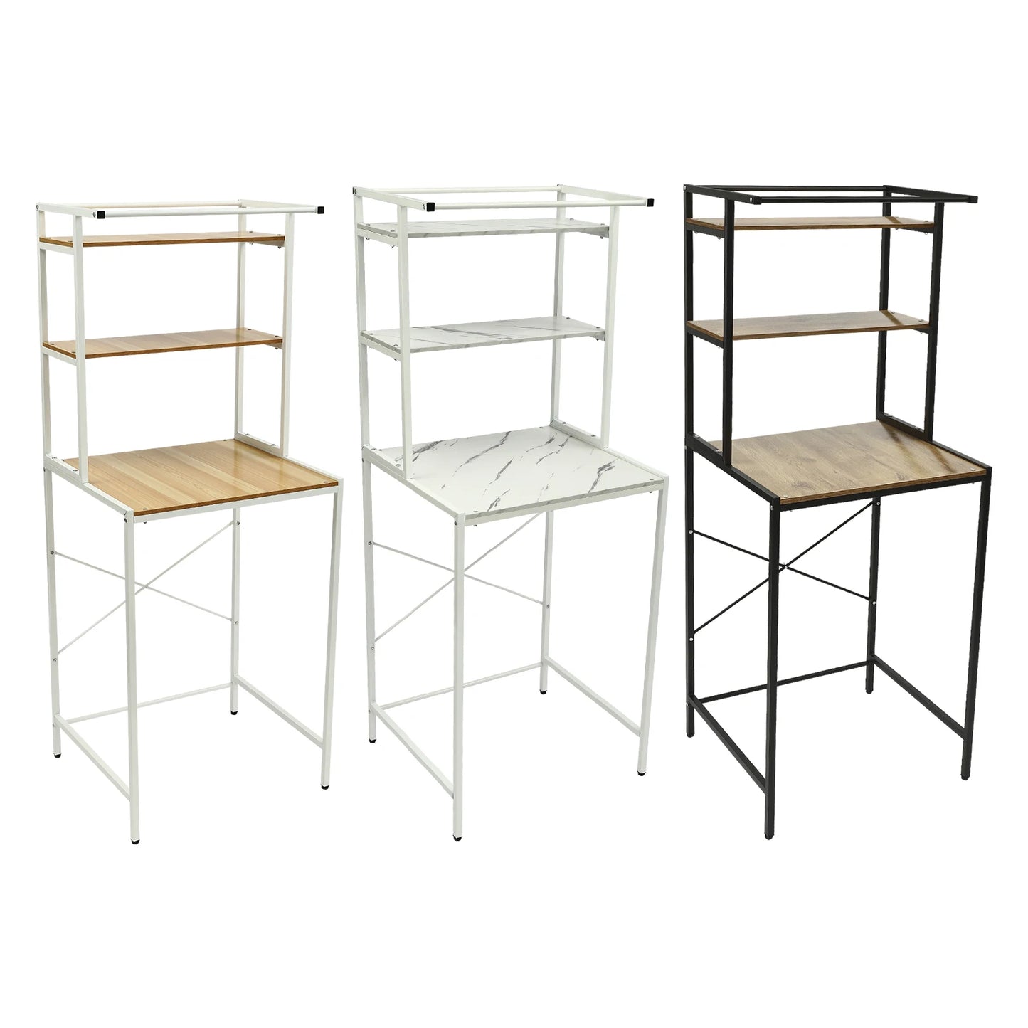 Bymaocar 3 Tier Washing Machine Shelving Unit Laundry Organizer