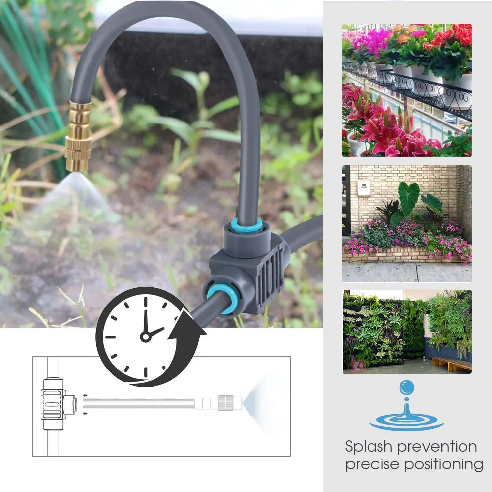 LANRIYUZ Dual Zone Smart LCD Garden Watering Timer