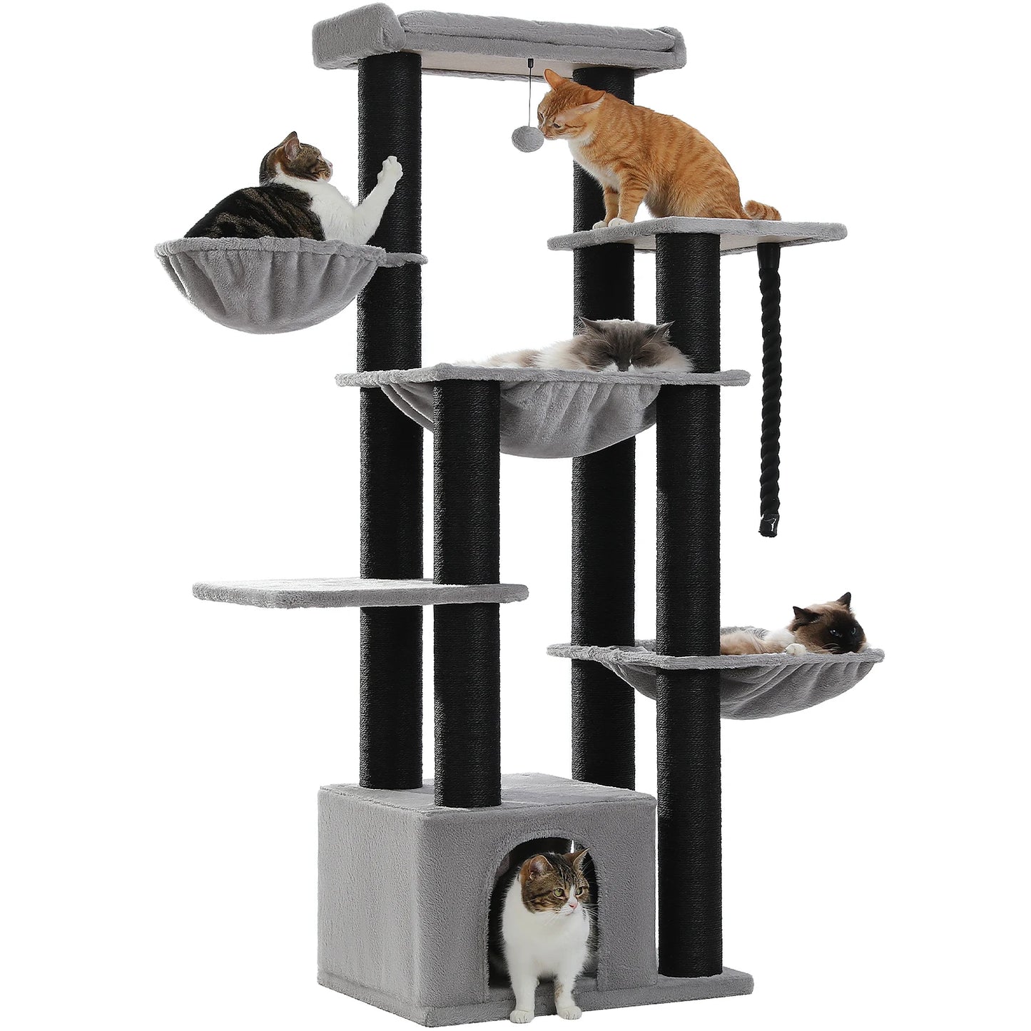 PAWZ Road Cat Tree Tower With Multiple Levels Hammock