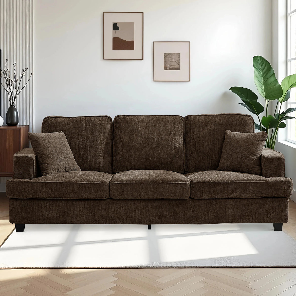 Modern Chenille Cloud Couch Sofa For Living Room Decor