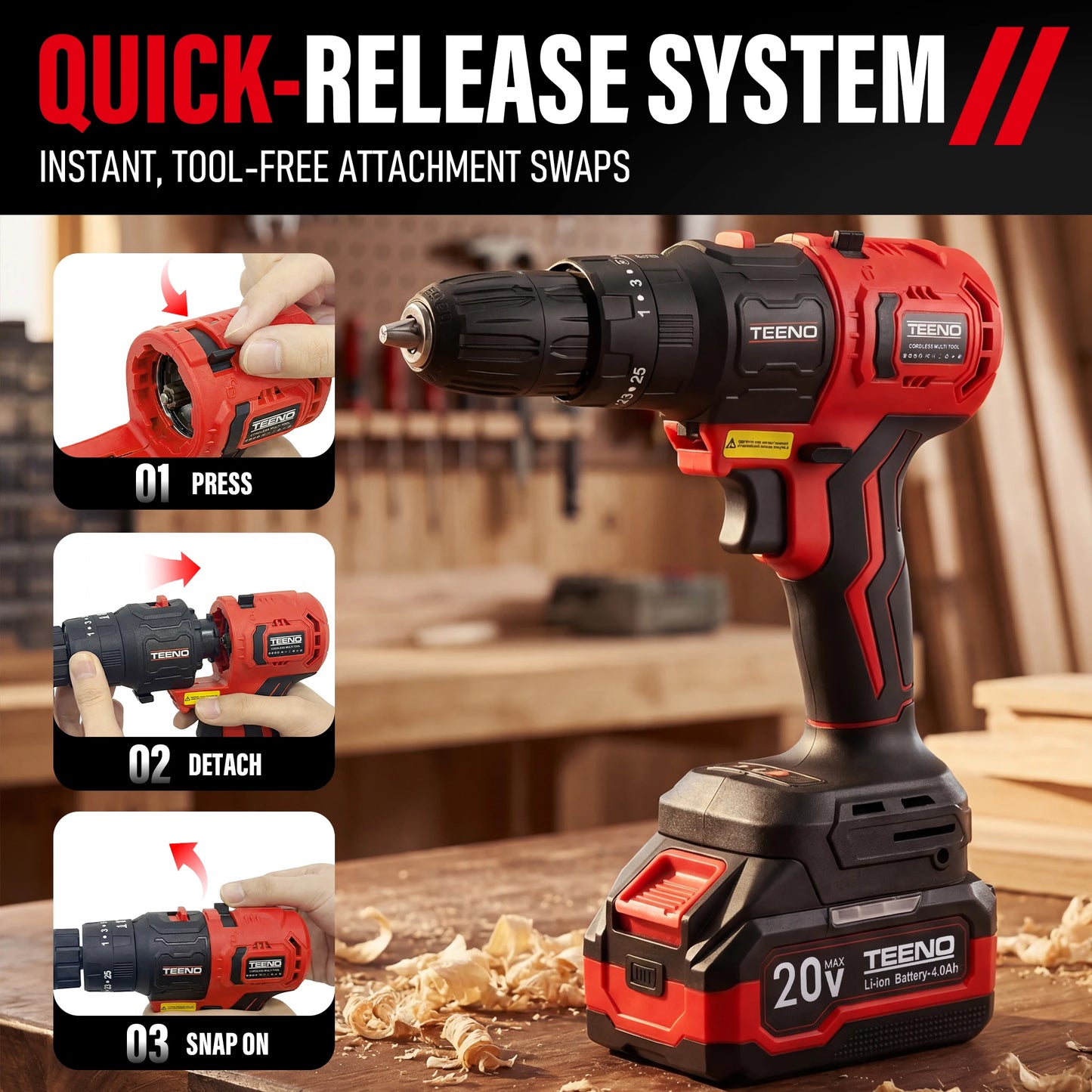 20V MAX 9-In-1 Cordless Multi-Tool Kit With 2 Batteries