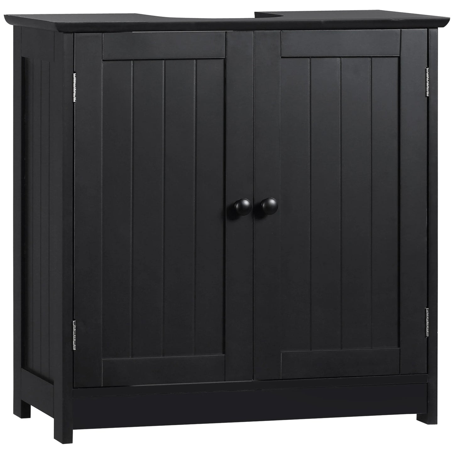 HOMCOM Under Sink Bathroom Cabinet With Doors And Shelf Vanity