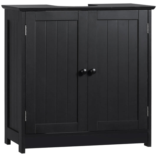 HOMCOM Under Sink Bathroom Cabinet With Doors And Shelf Vanity