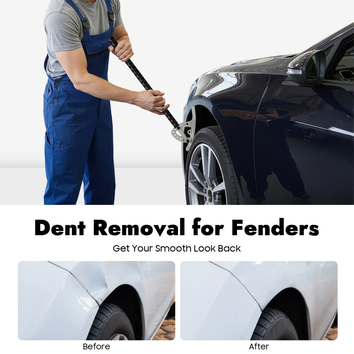 Car Fender Repair Tool Kit M8 Thread Dent Removal Kit Adjustable Auto Fender Damage Repair Tool for Home Car Repair Shop