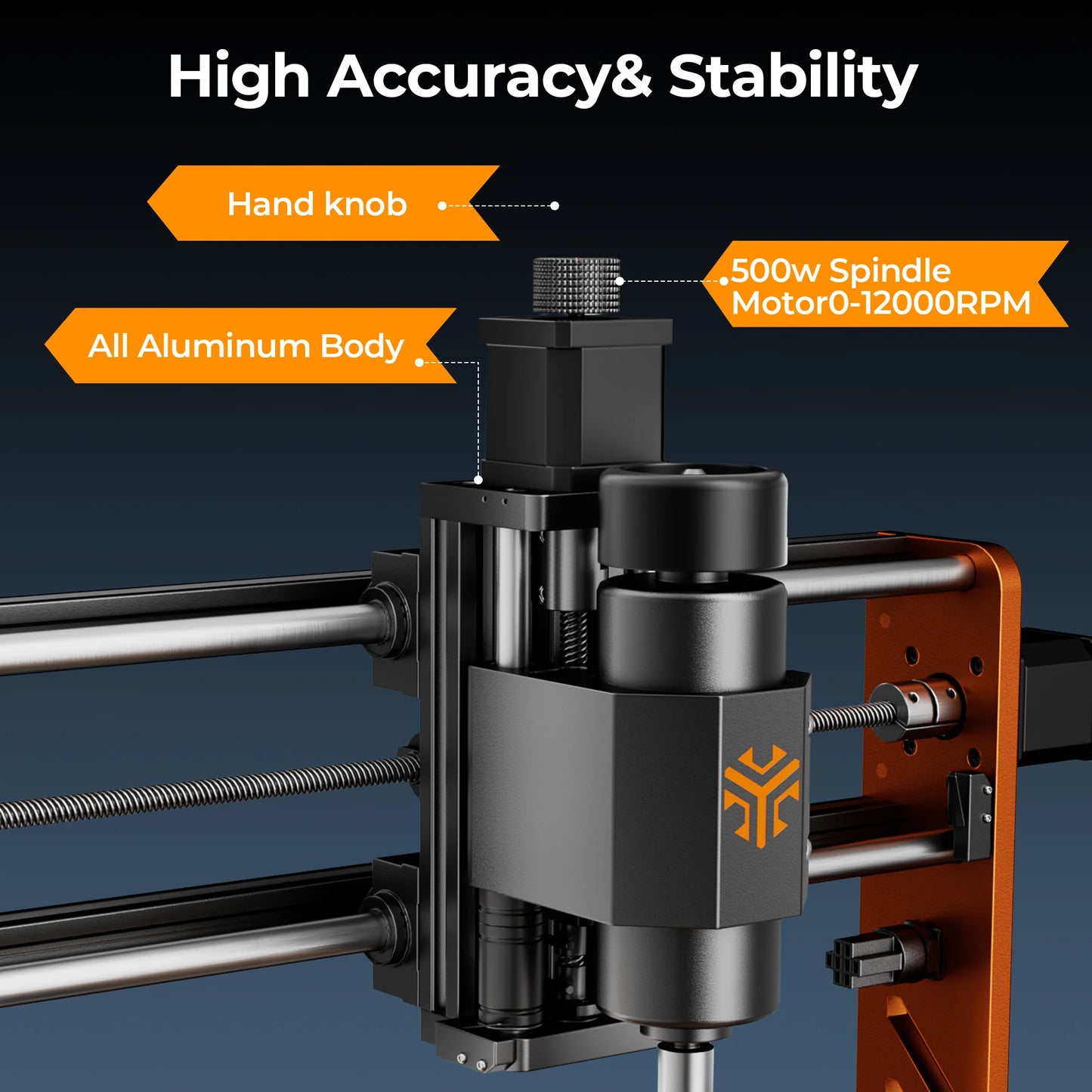 ACMER 500W CNC Router Machine For Wood PCB Leather Stone