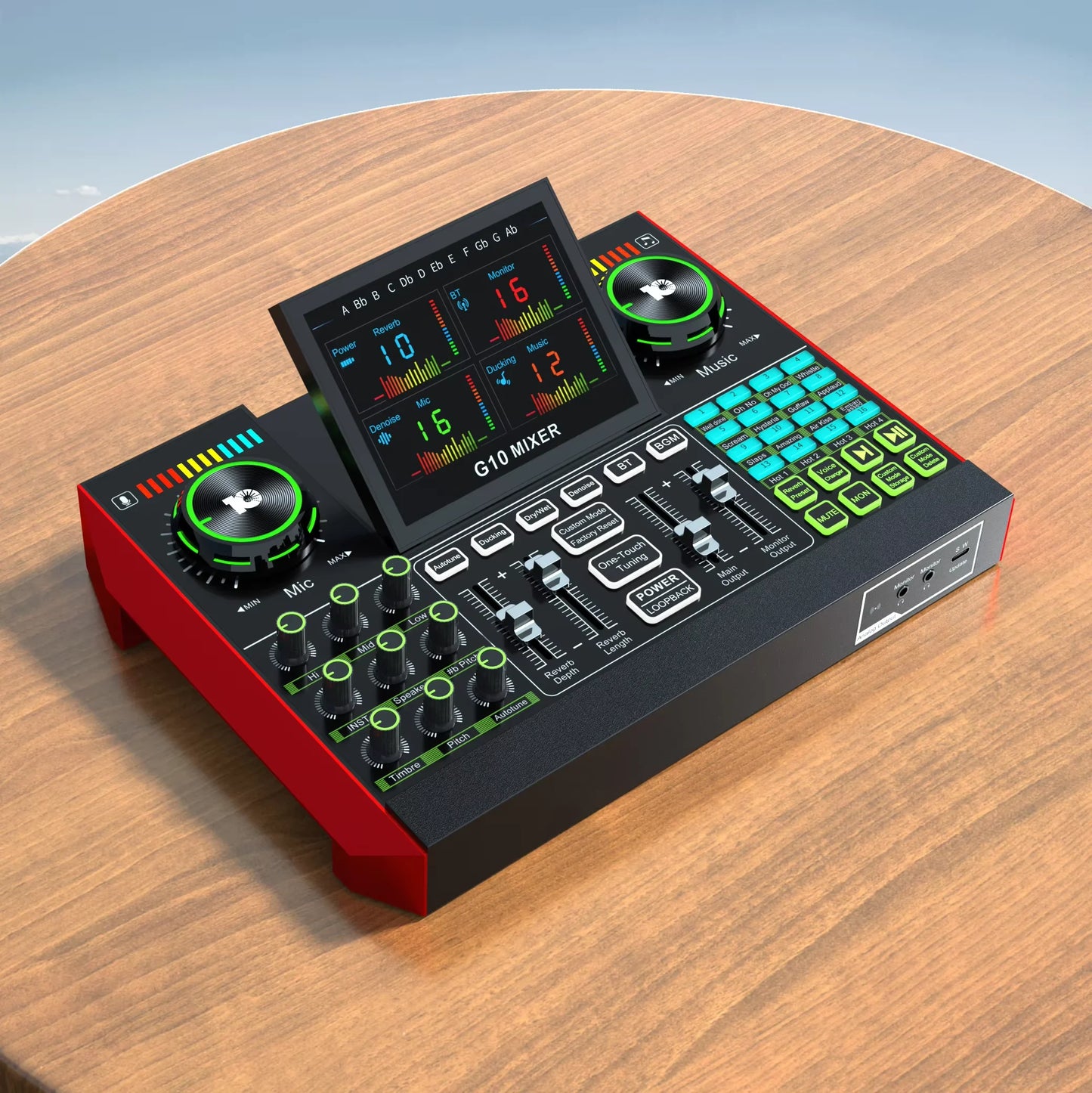 Tenlamp G10 Podcast Microphone Bundle With Live Mixer And Effects