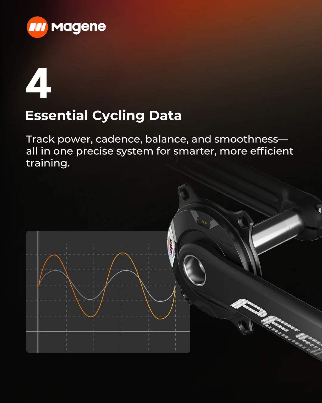 Magene P515 Road Bike Power Meter Crankset Left Right Balance