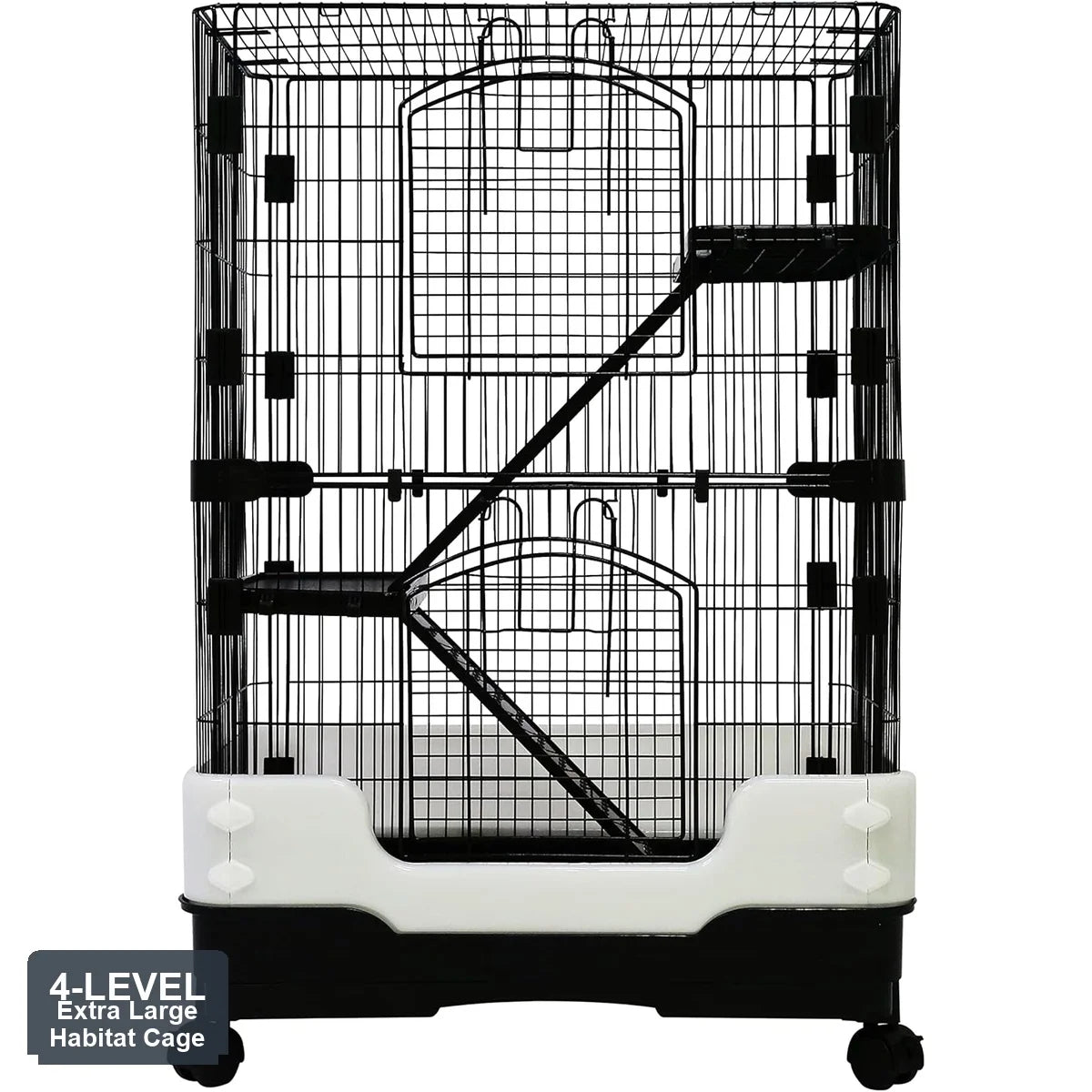Four Level Small Animal Habitat Cage For Guinea Pigs And Rodents