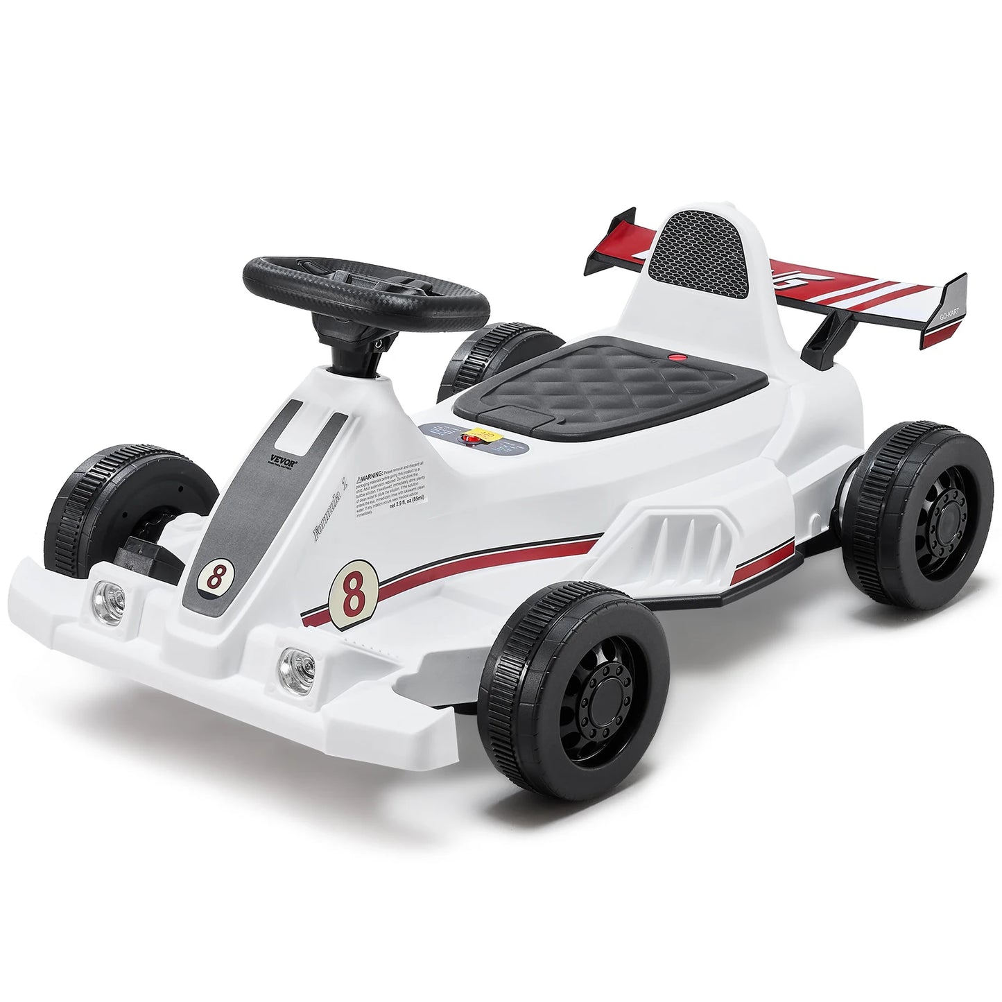 SucceBuy 6V Electric Pedal Go Kart With LED Headlights