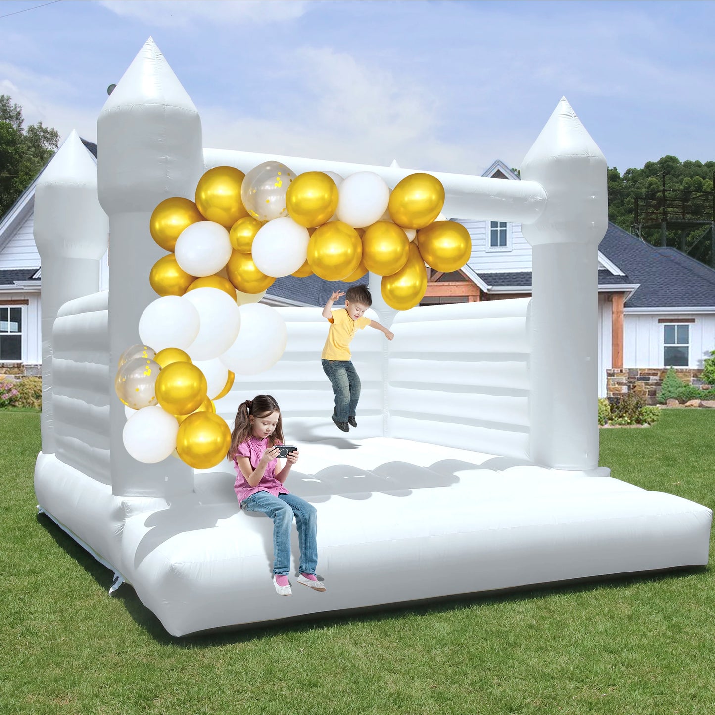 RTS Inflatable Giant Bounce House for Parties and Weddings
