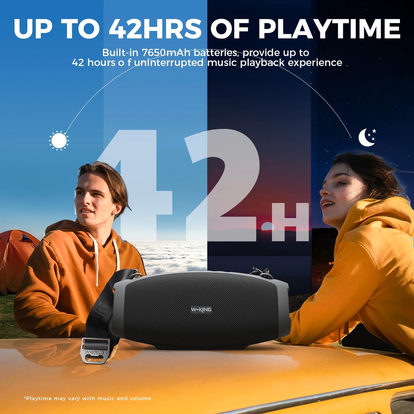 W-King X10 Bluetooth Speaker 120W Portable IPX6 Waterproof Boombox