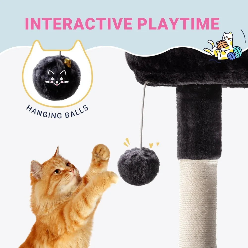NBVCX Multi Level Cat Tree Plush Perches For Kittens