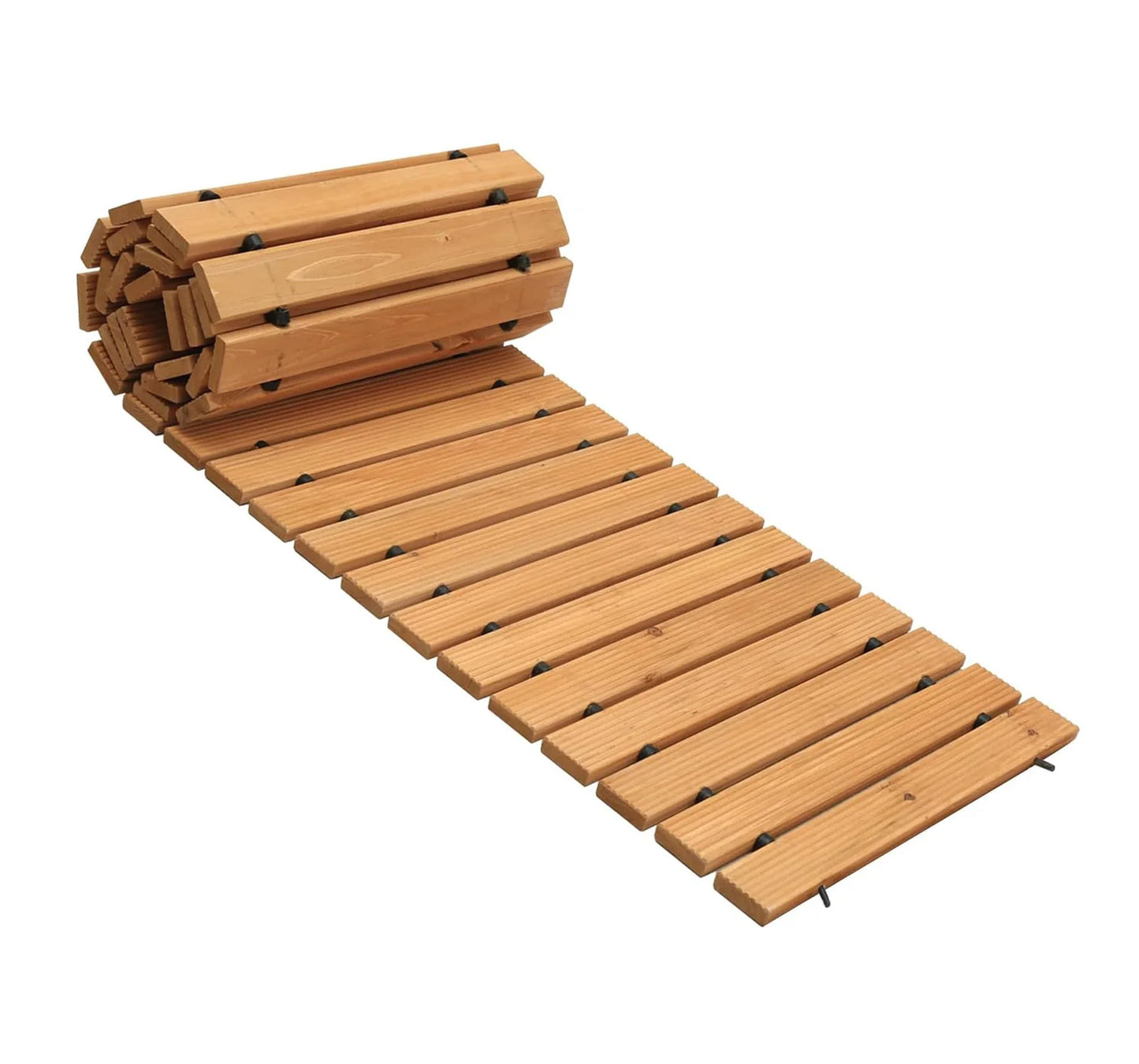 Weather-Resistant Non-Slip Wooden Garden Pathway Roll Out