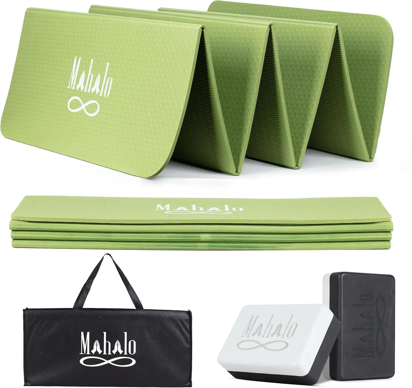 Foldable Yoga Mat With Carry Bag For Yoga And Pilates