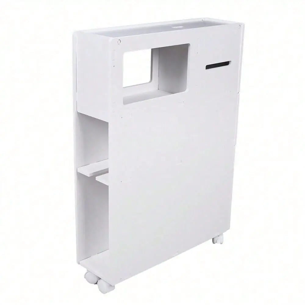Free Standing Bathroom Floor Cabinet With Shelves And Storage