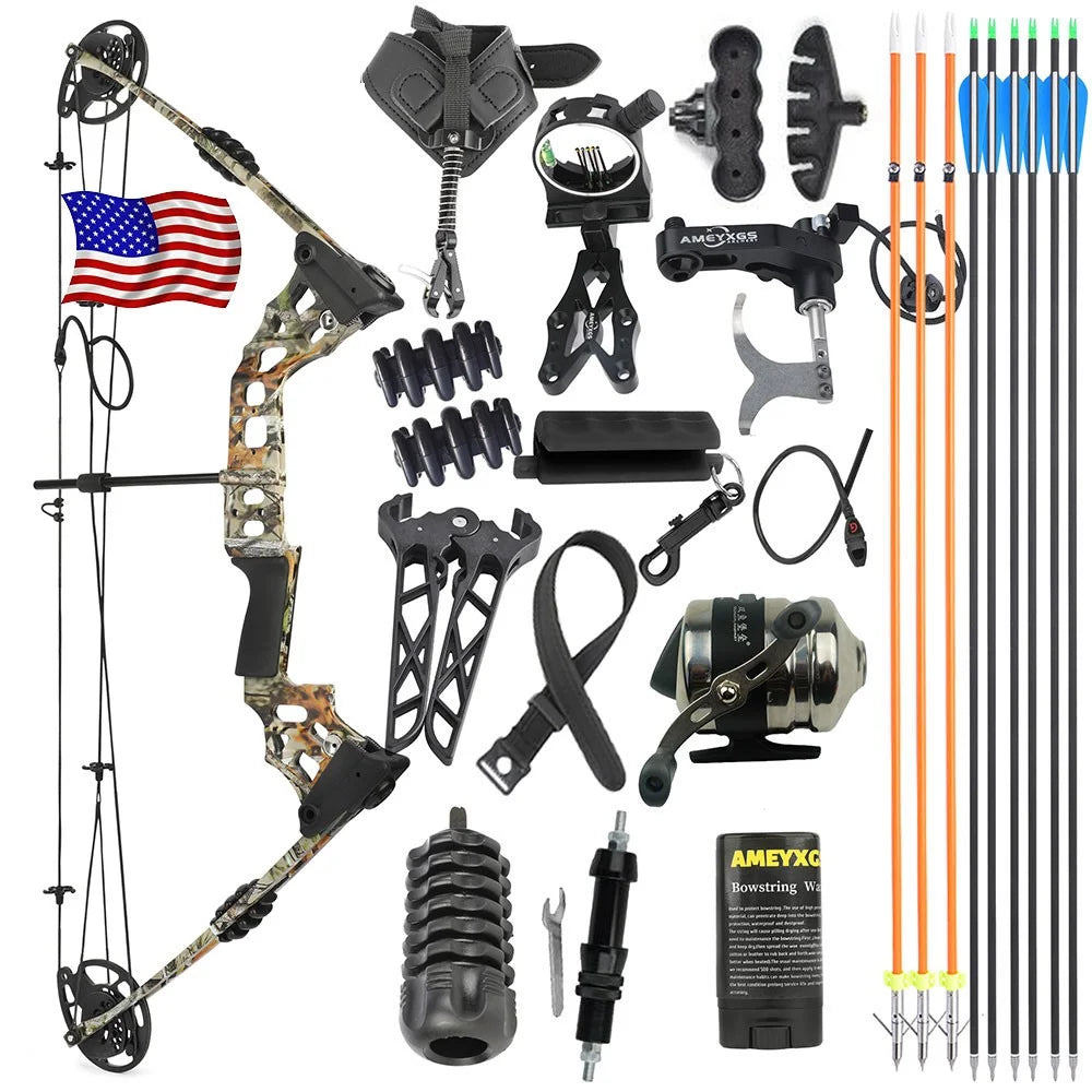 Adjustable Compound Bow For Hunting And Archery Target Shooting
