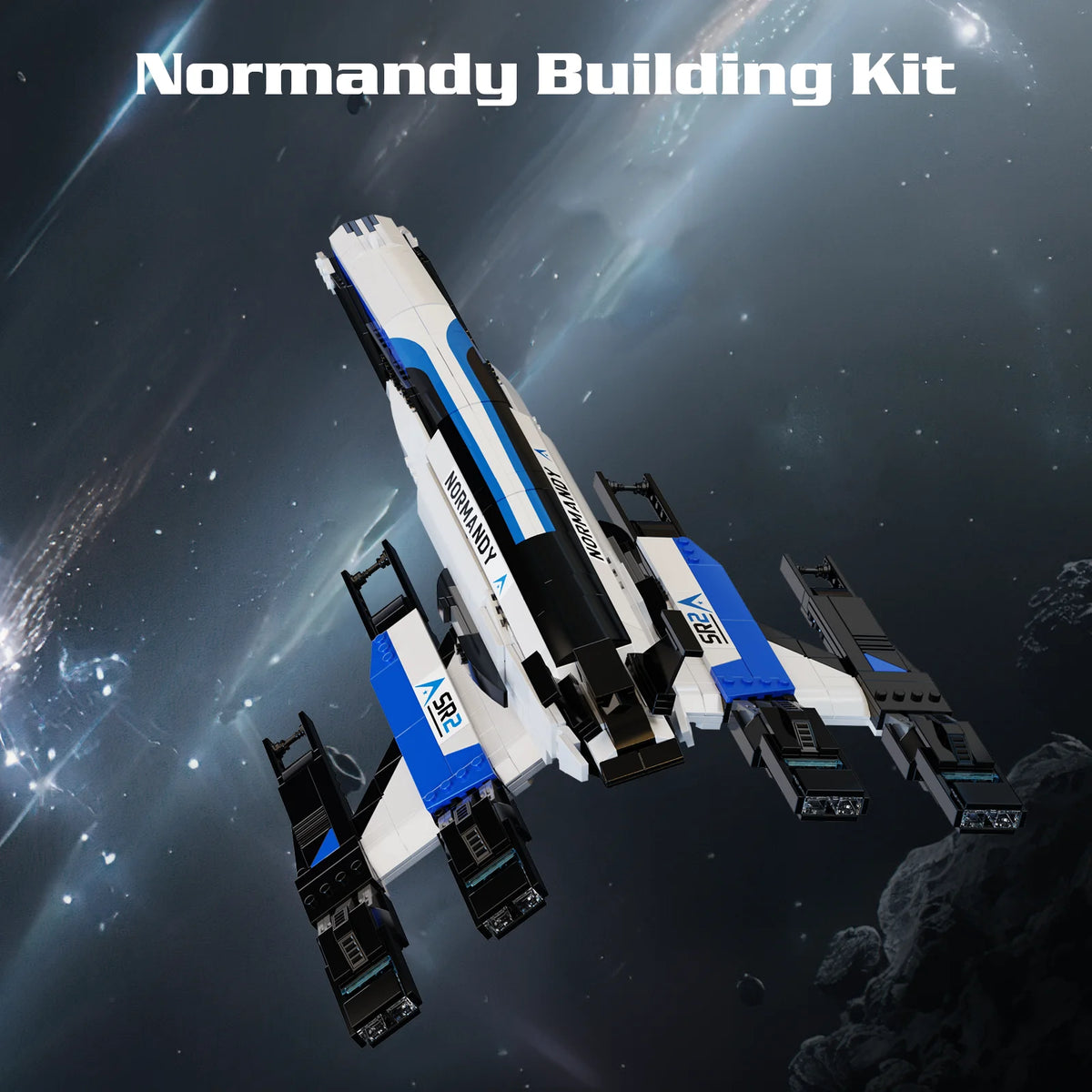 Normandy SR2 Spaceship Building Blocks Desktop Ornament For Adults