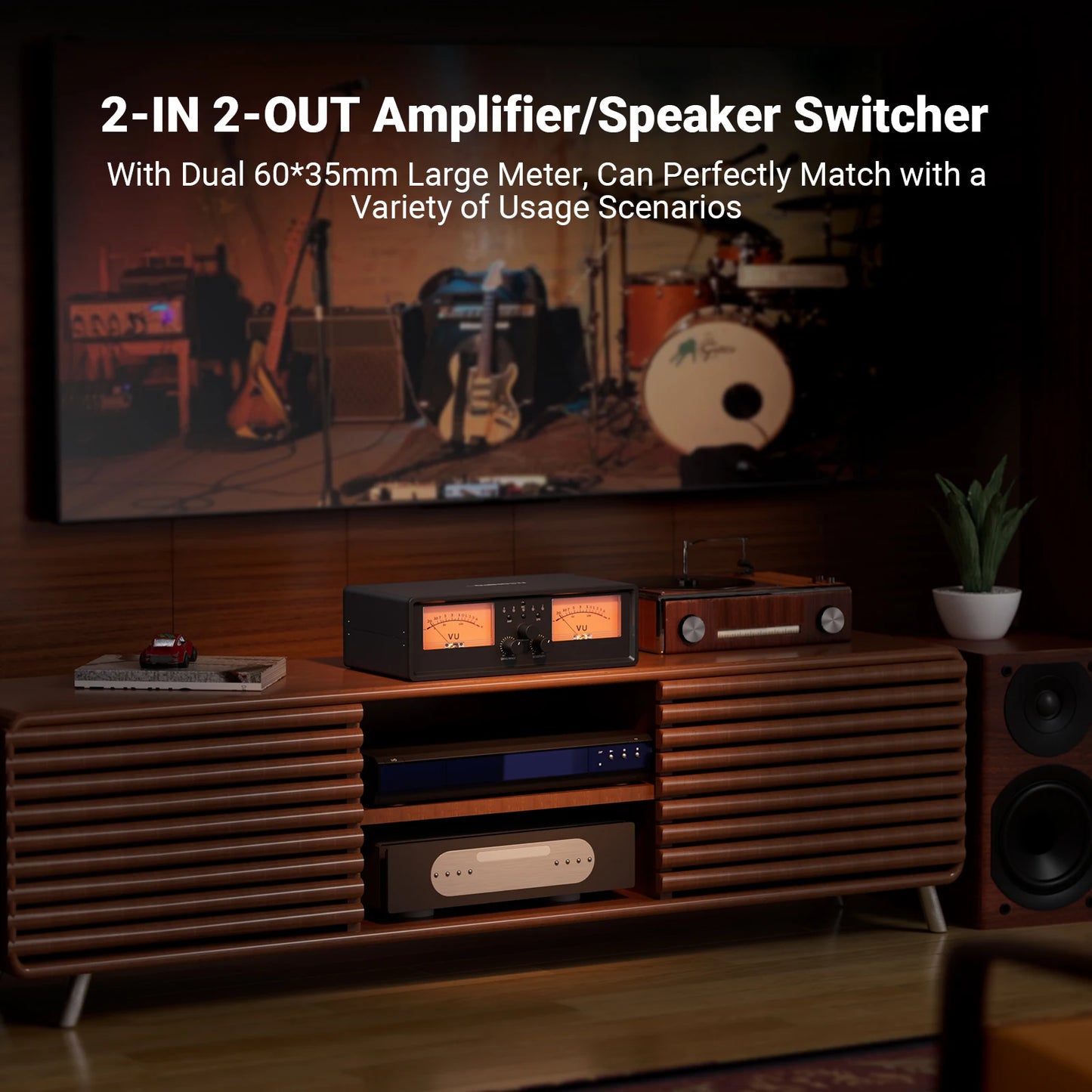 NEOHIPO ET30 Amplifier And Speaker Selector With VU Meter