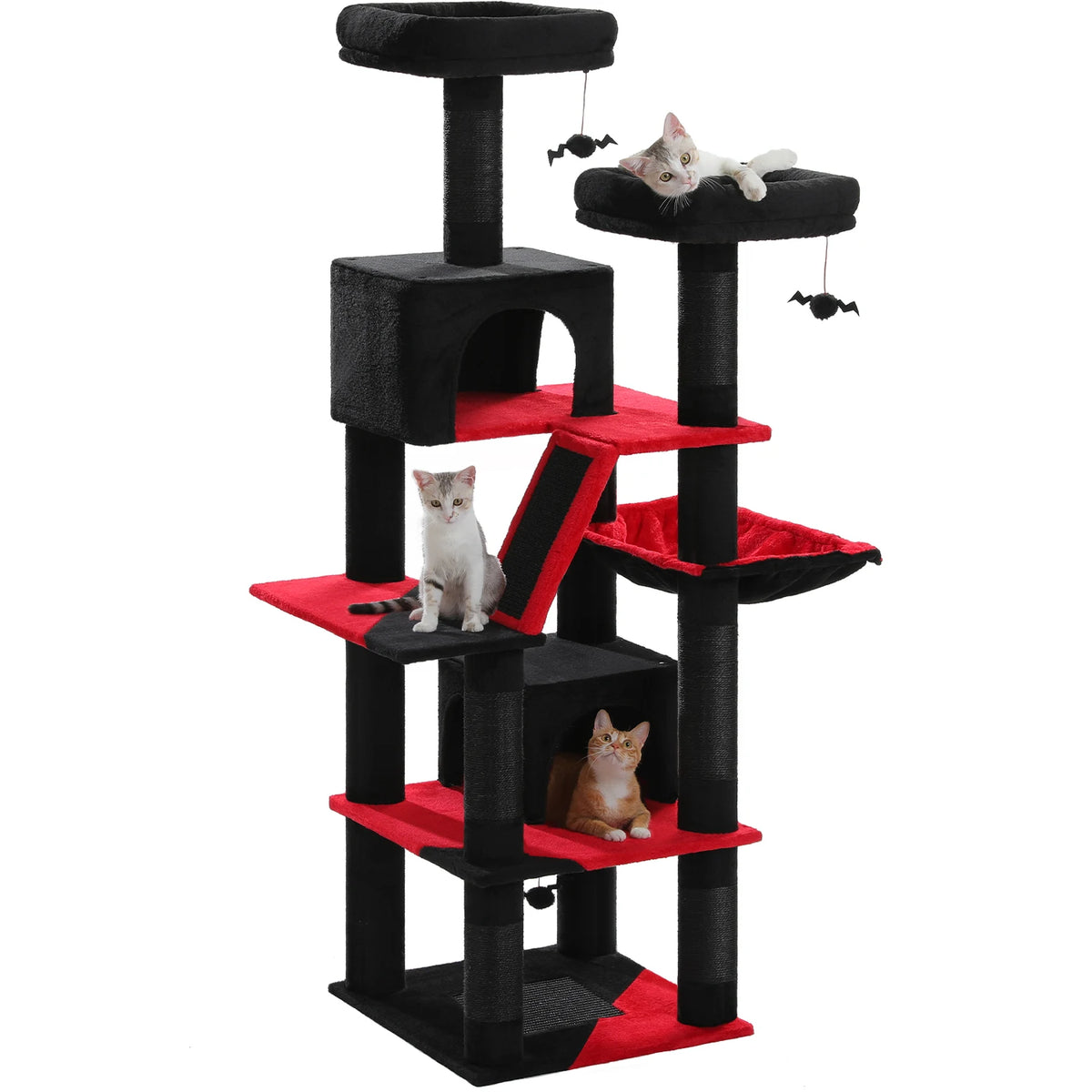 Pawz Road Multi Level Plush Cat Tree With Scratching Posts And Perches