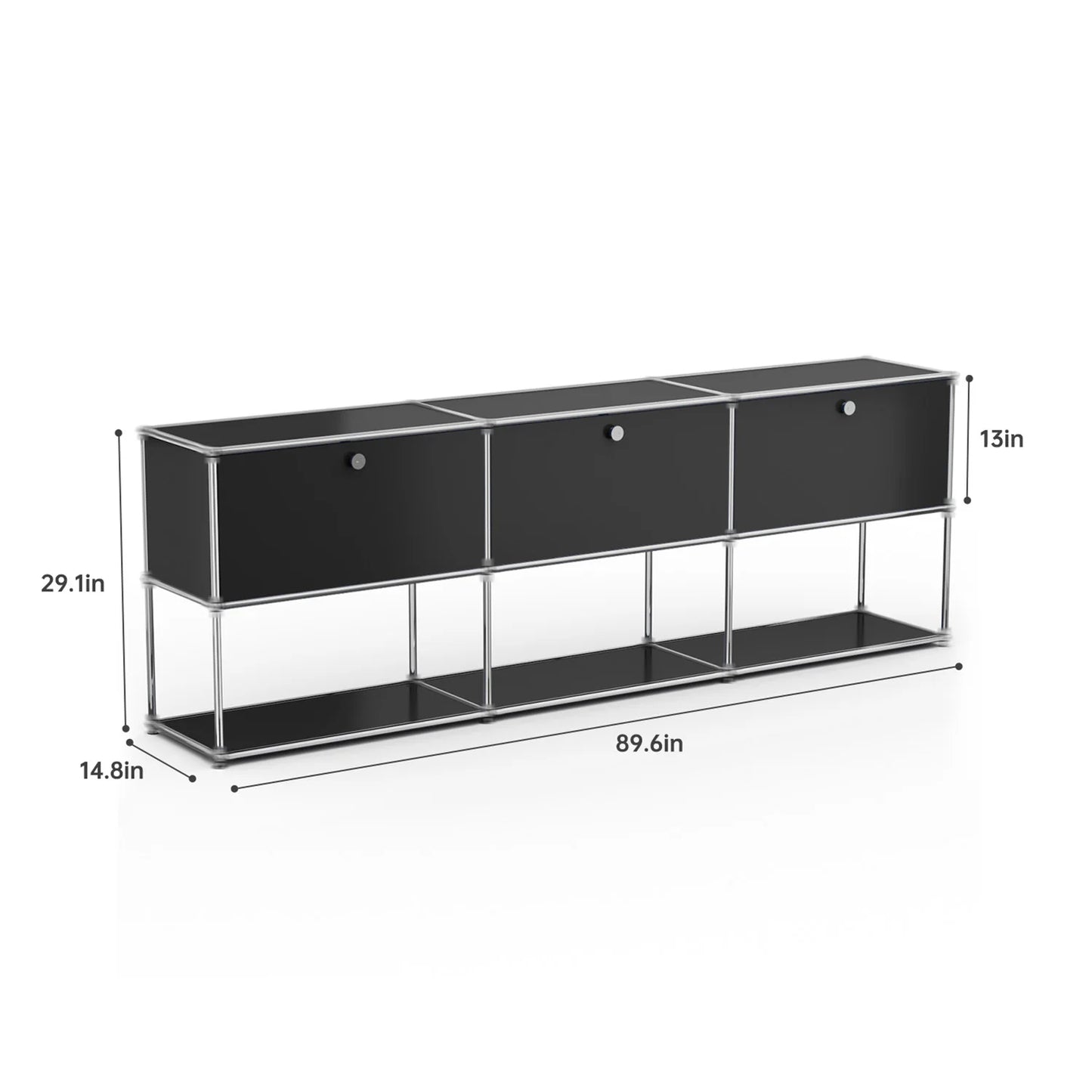 Stainless Steel Storage Cabinet Organizer TV Stand For Living Room