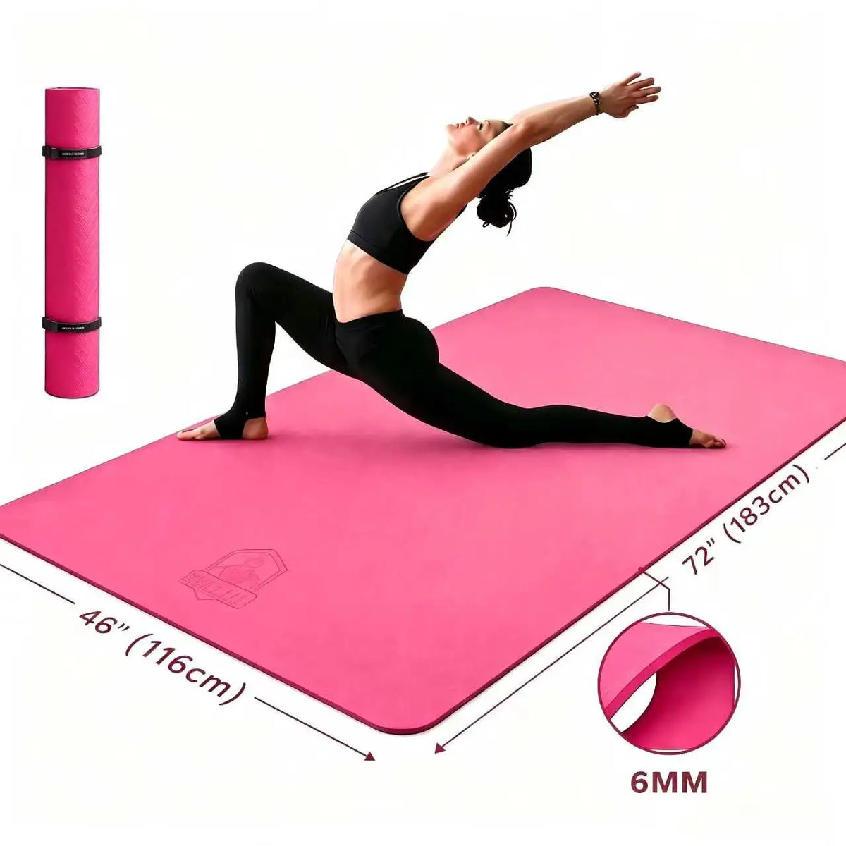 Hapbear Premium TPE Yoga Mat With Non Slip Portable Design
