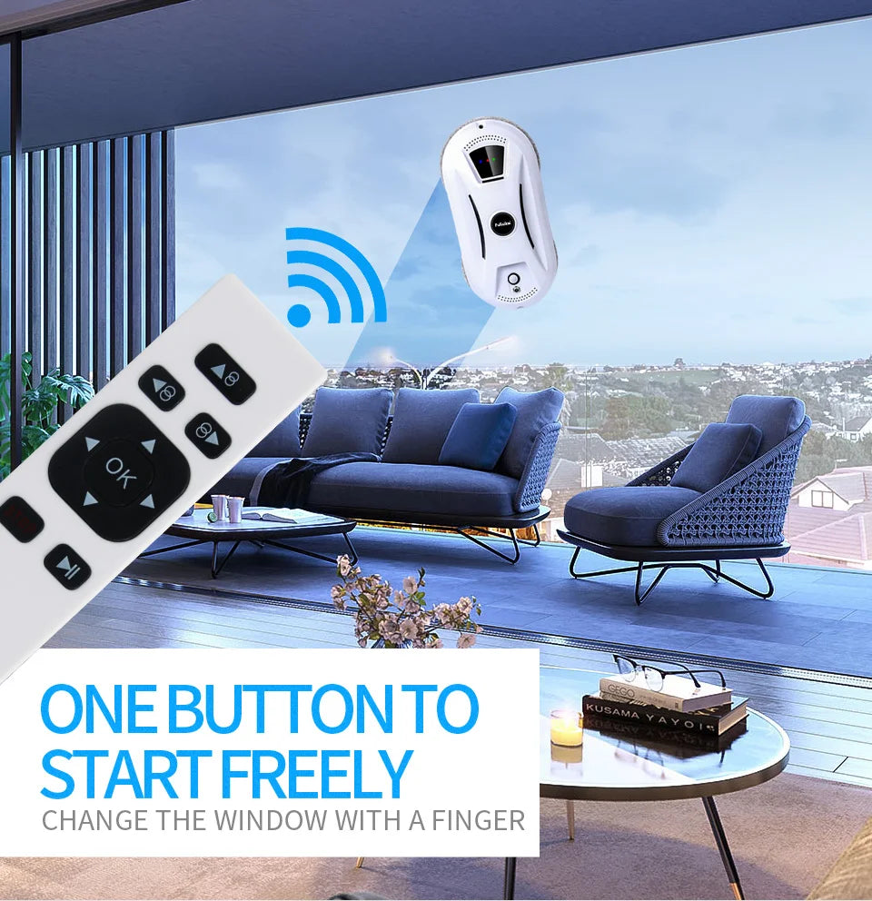PuRuikai Ultra Thin Window Cleaning Robot With Remote Control
