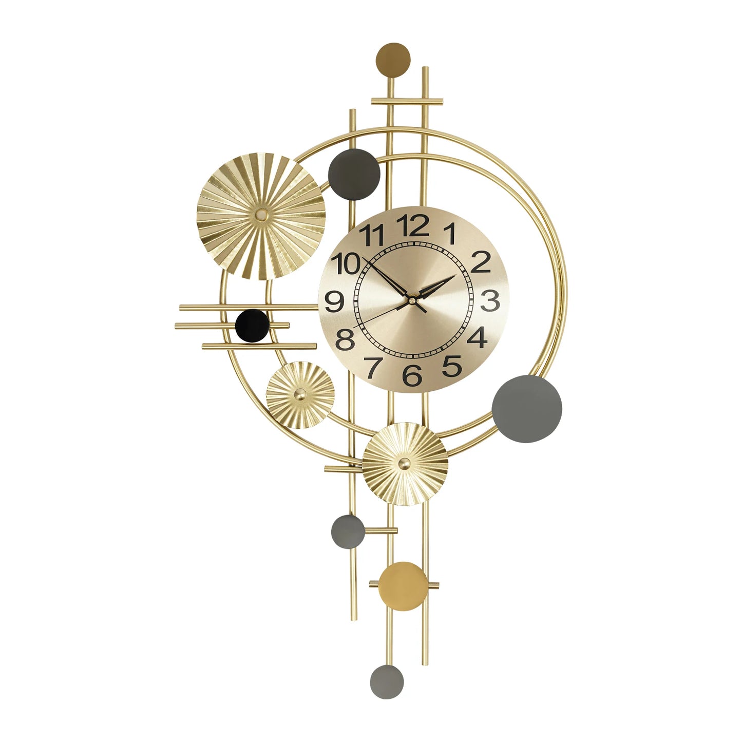 Decorative Wall Clock Silent Non Ticking Modern Indoor Decor