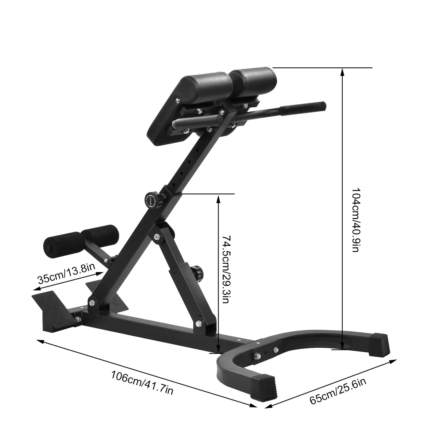 Roman Chair Back Extension Fitness Machine for Core Training