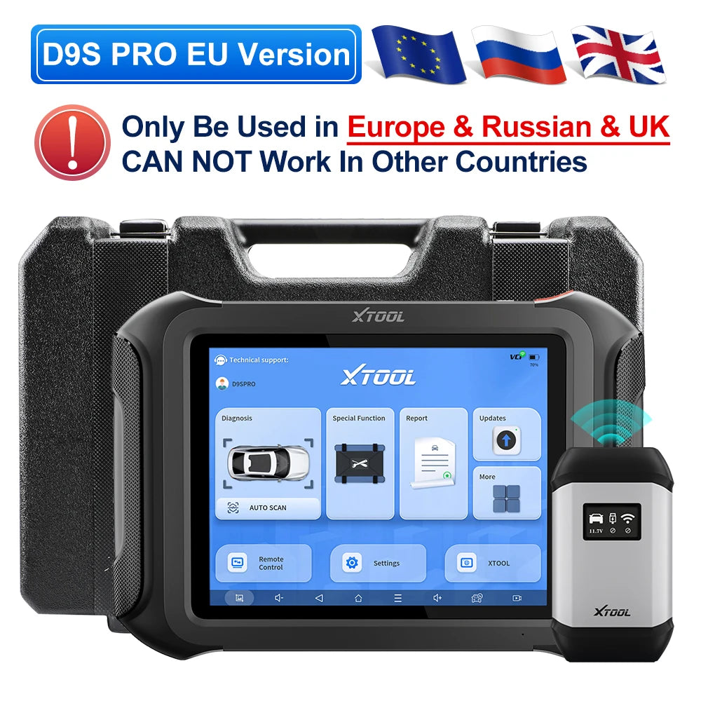 XTOOL D9S Pro All Systems Diagnostic Tool With Key Programming