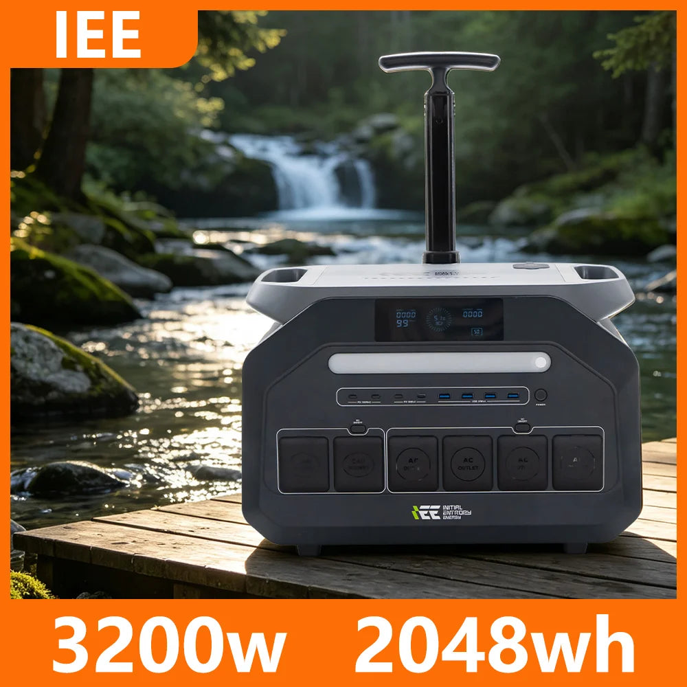 IEE P3200 Portable Power Station With Fast Charge Solar Generator