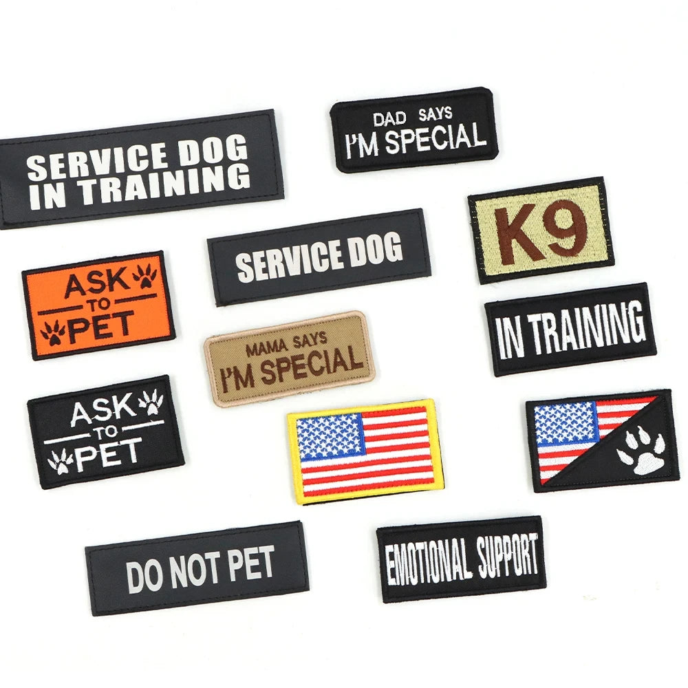 PetraVel Tactical Dog Vest Harness Set With Quick Release Buckle