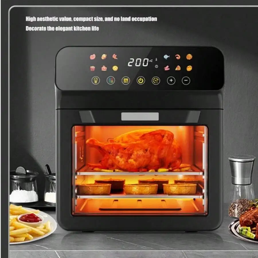 XMSJ Large Capacity Air Fryer With Visual Intelligent Controls