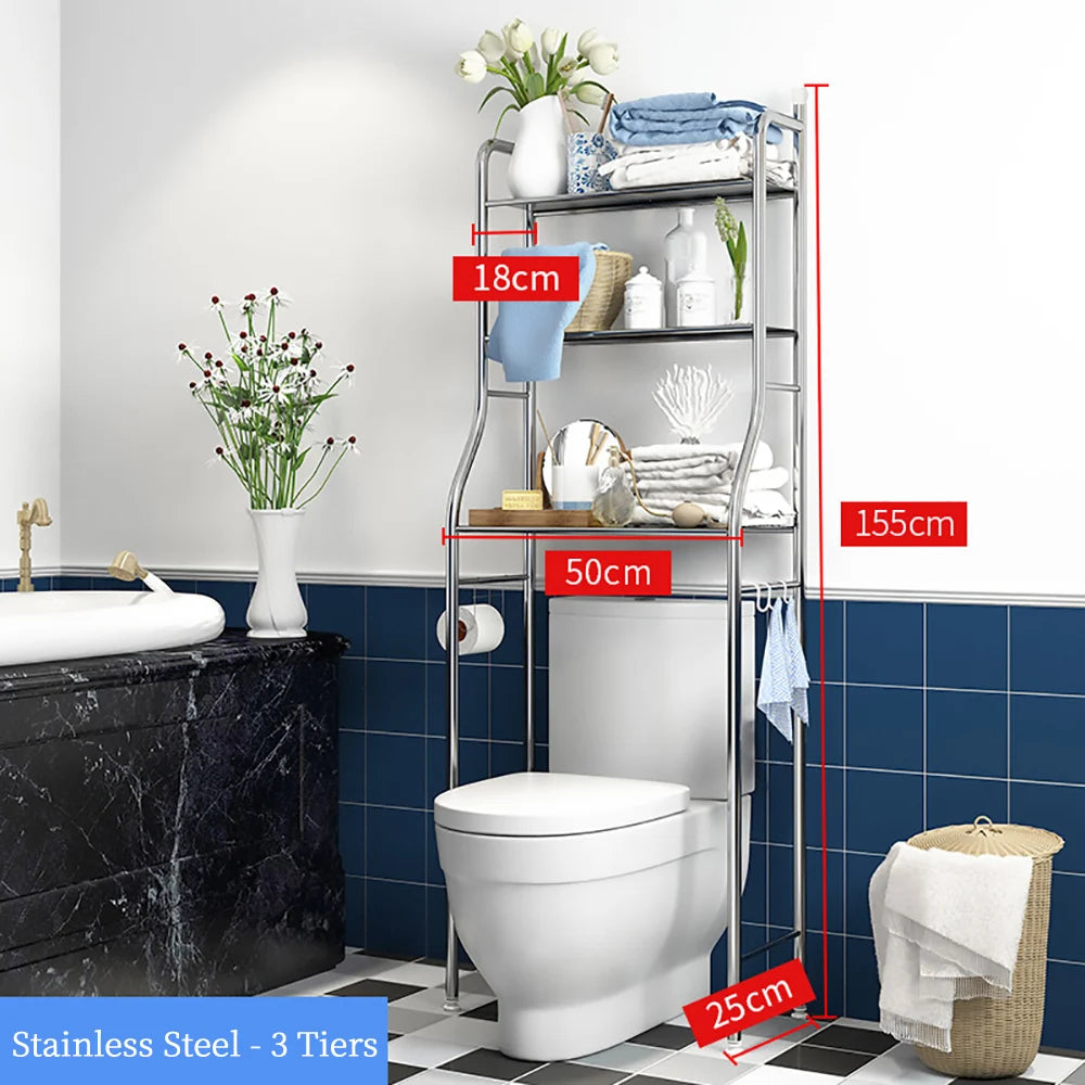 Himiss Over The Toilet Storage Shelf Metal Bathroom Organizer Rack