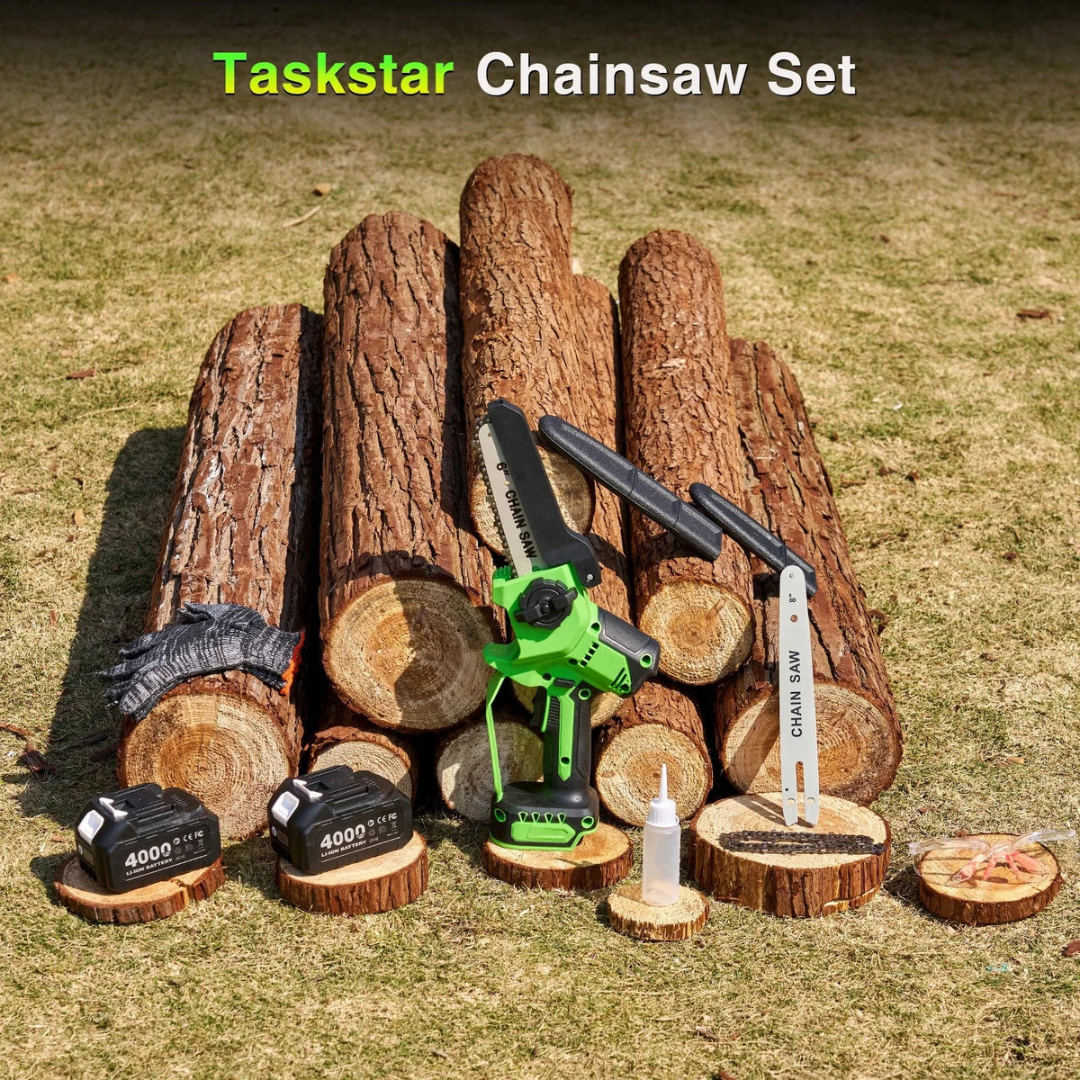 Taskstar Cordless Brushless Pruning Saw With Rechargeable Batteries