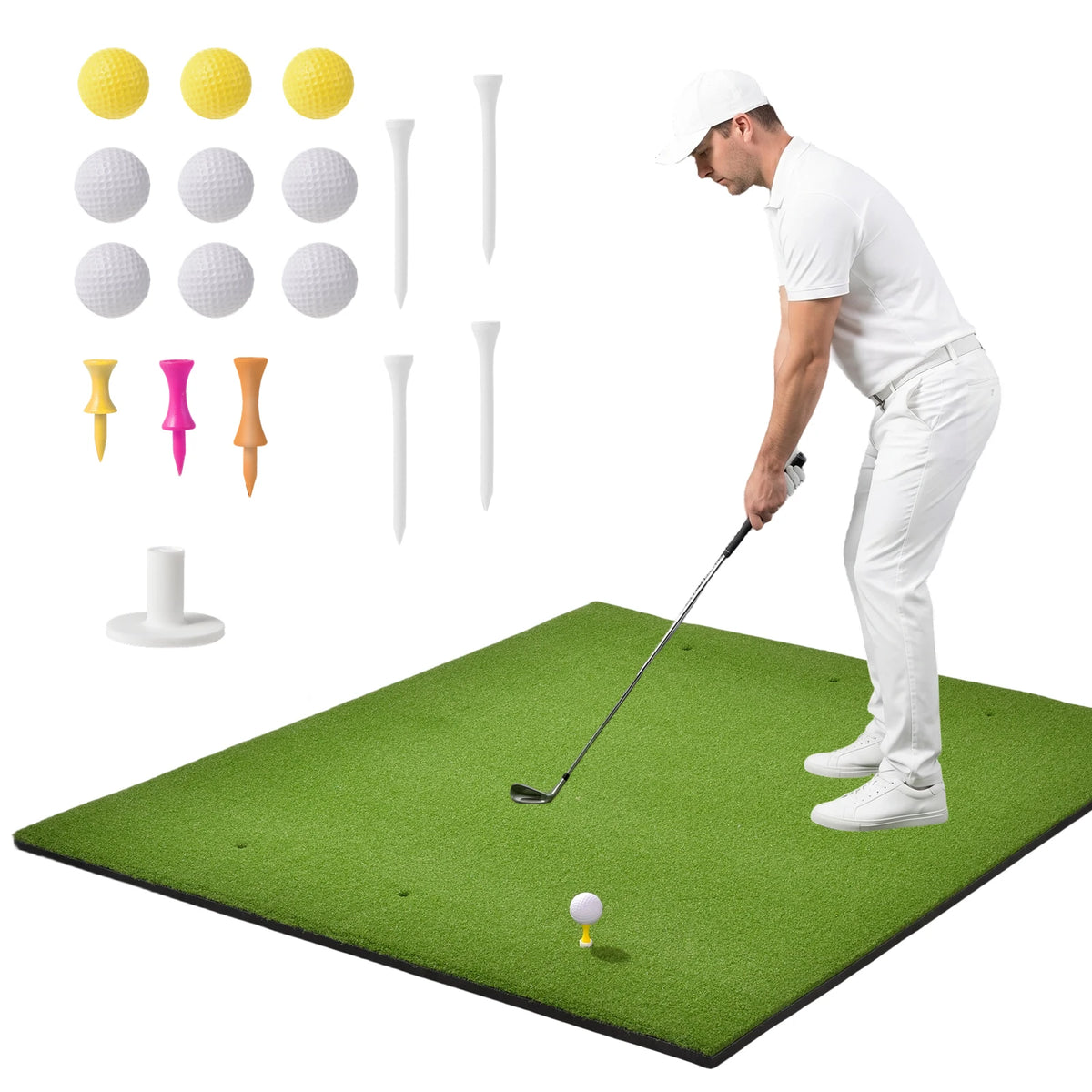 Professional Synthetic Golf Hitting Mat For Indoor Outdoor Training