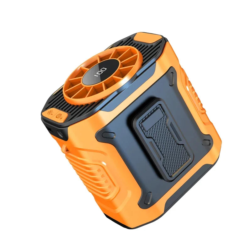 Portable Waist-Hanging Camping Fan With Long-Lasting Cooling And Charging