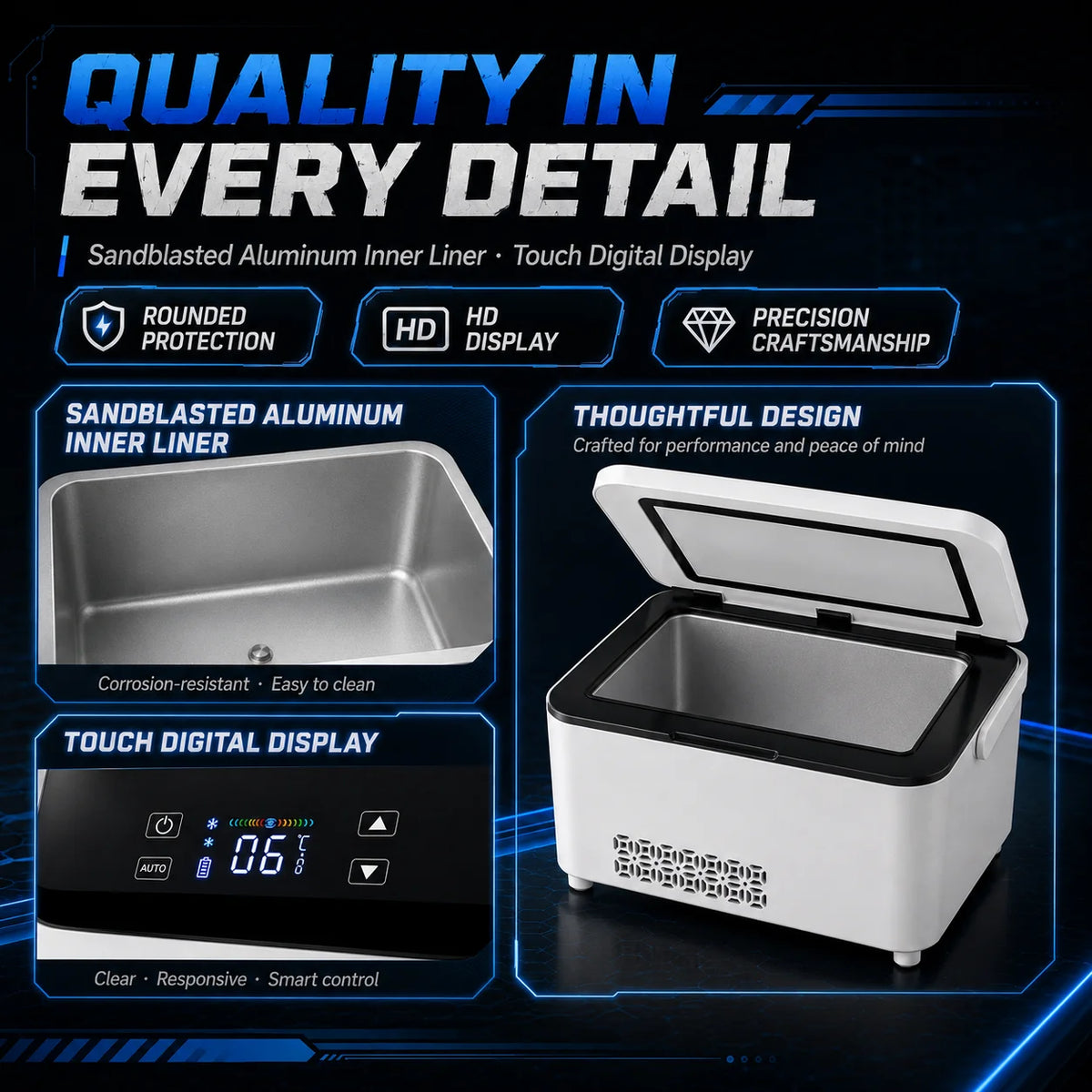 Smart Insulin Mini Refrigerator With Adjustable Temperature Control