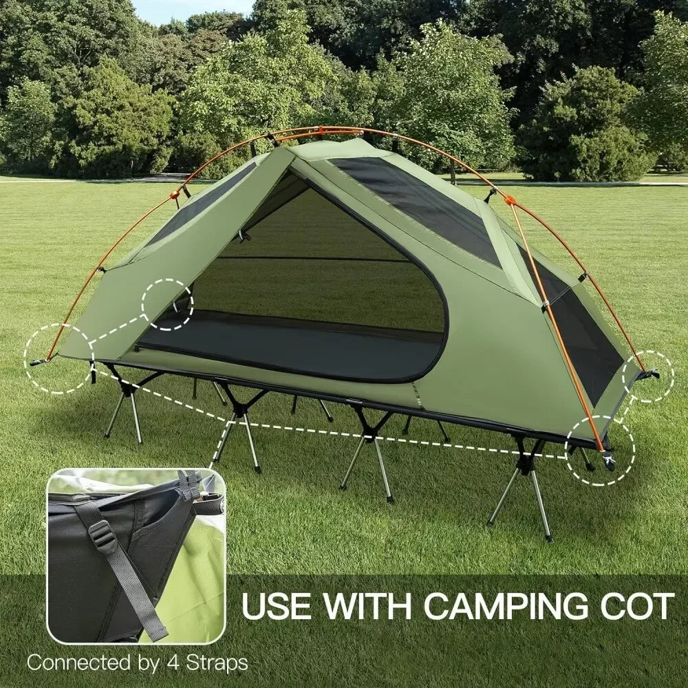 Night Cat One Person Waterproof Off Ground Camping Cot Tent