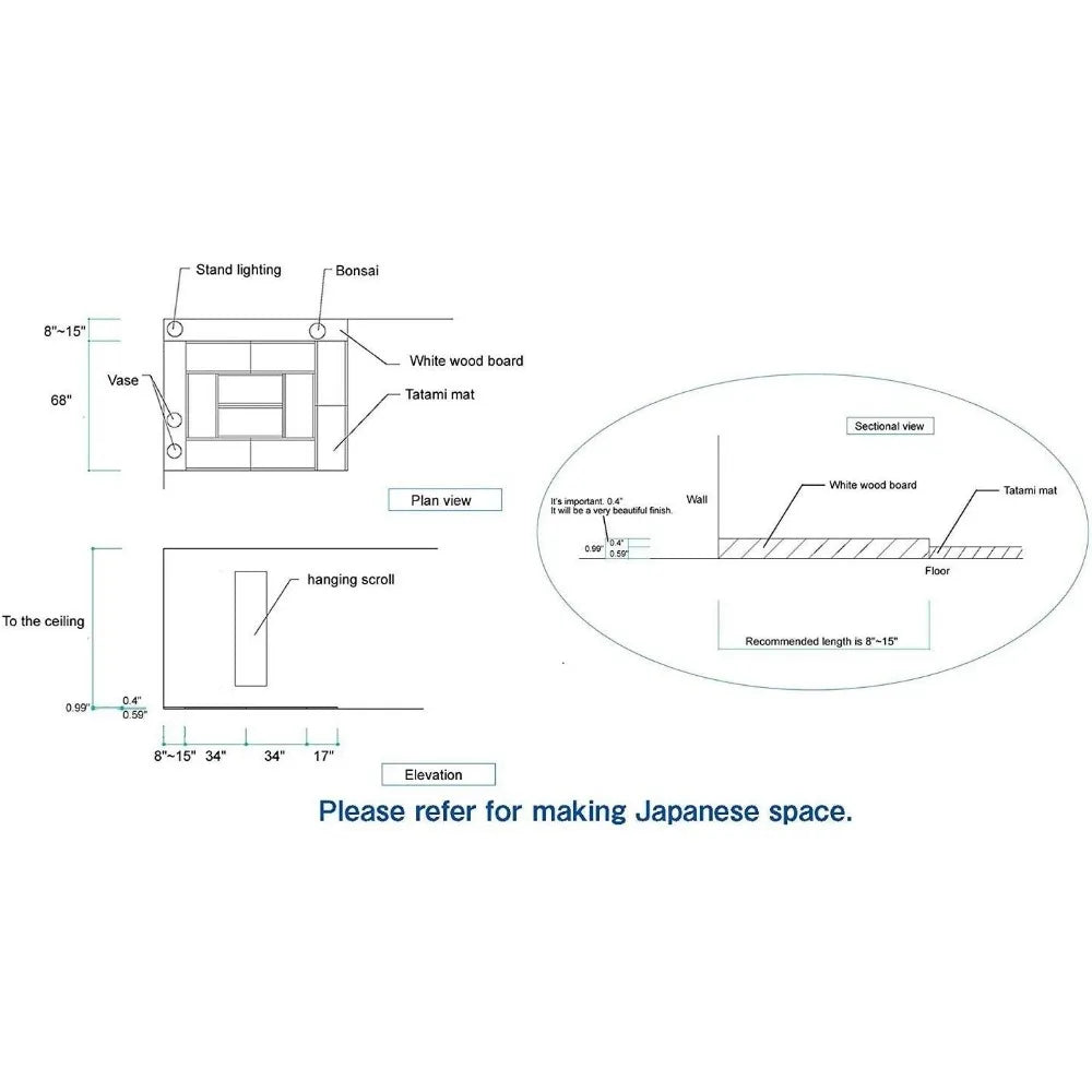XIUWO Igusa Tatami Mat Japanese Traditional Floor Mat
