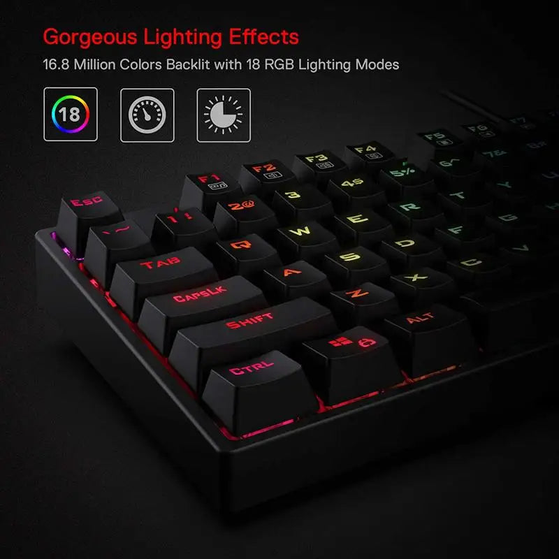 Redragon K582 Surara RGB LED Mechanical Gaming Keyboard Red Switches