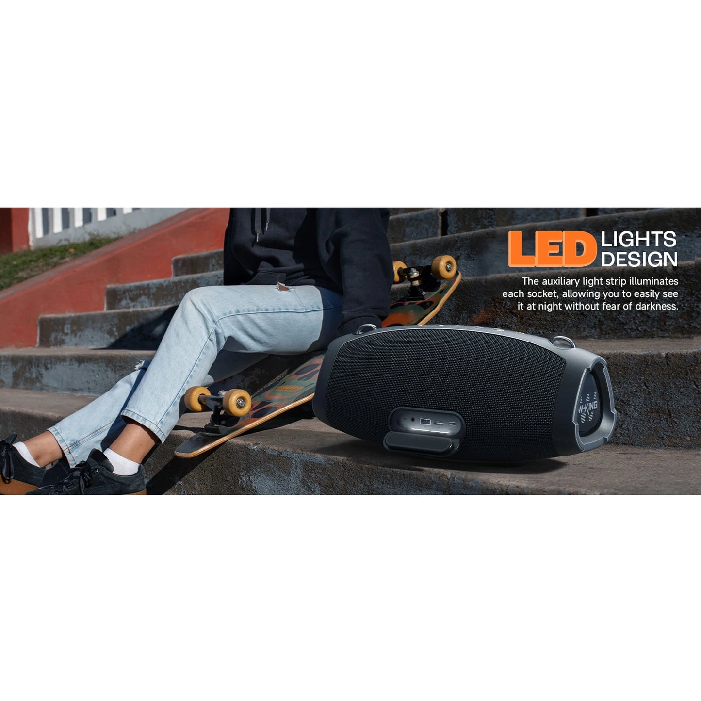 W-King X10 Bluetooth Speaker 120W Portable IPX6 Waterproof Boombox