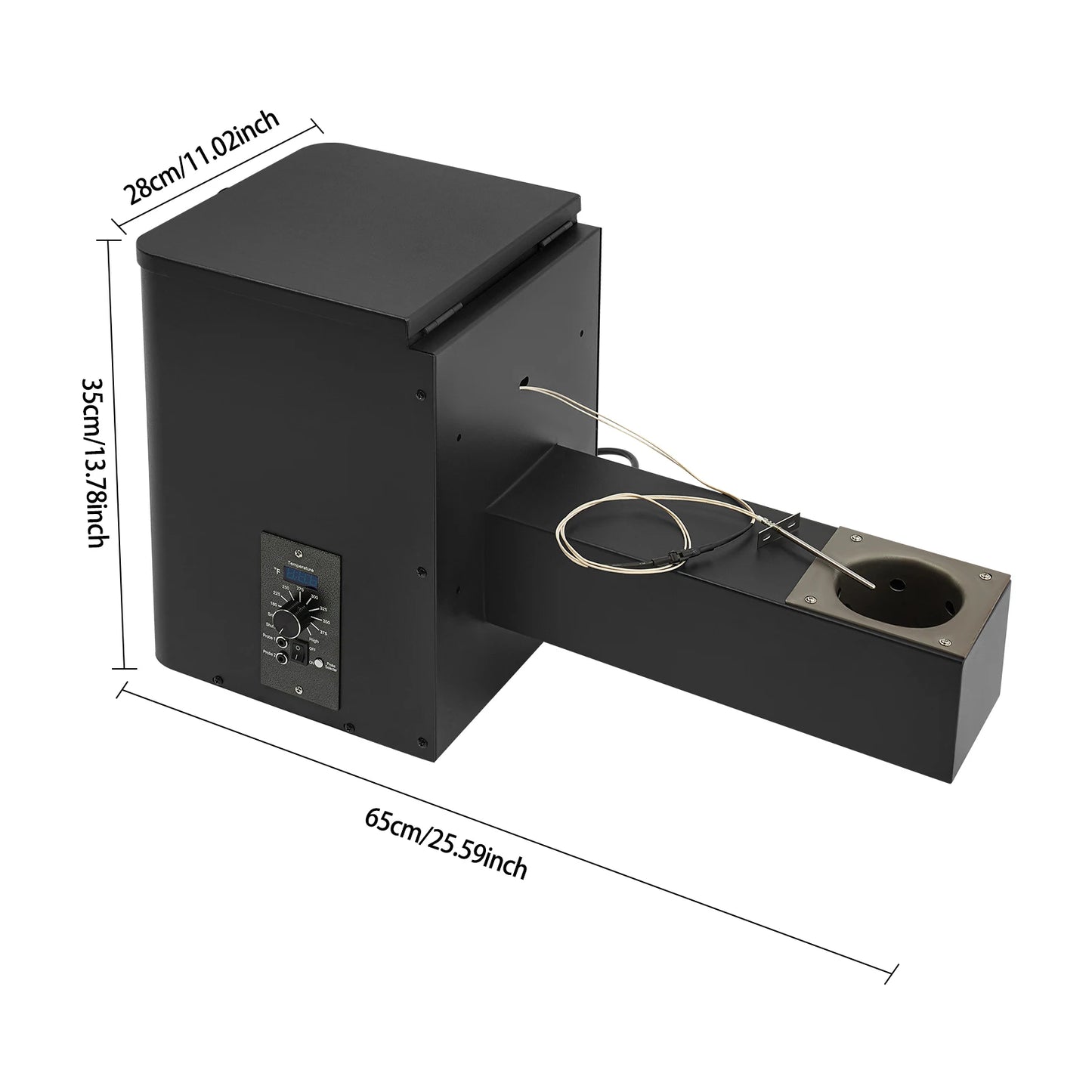 Pellet Smoker Hopper Assembly Kit With Precision Temperature Control