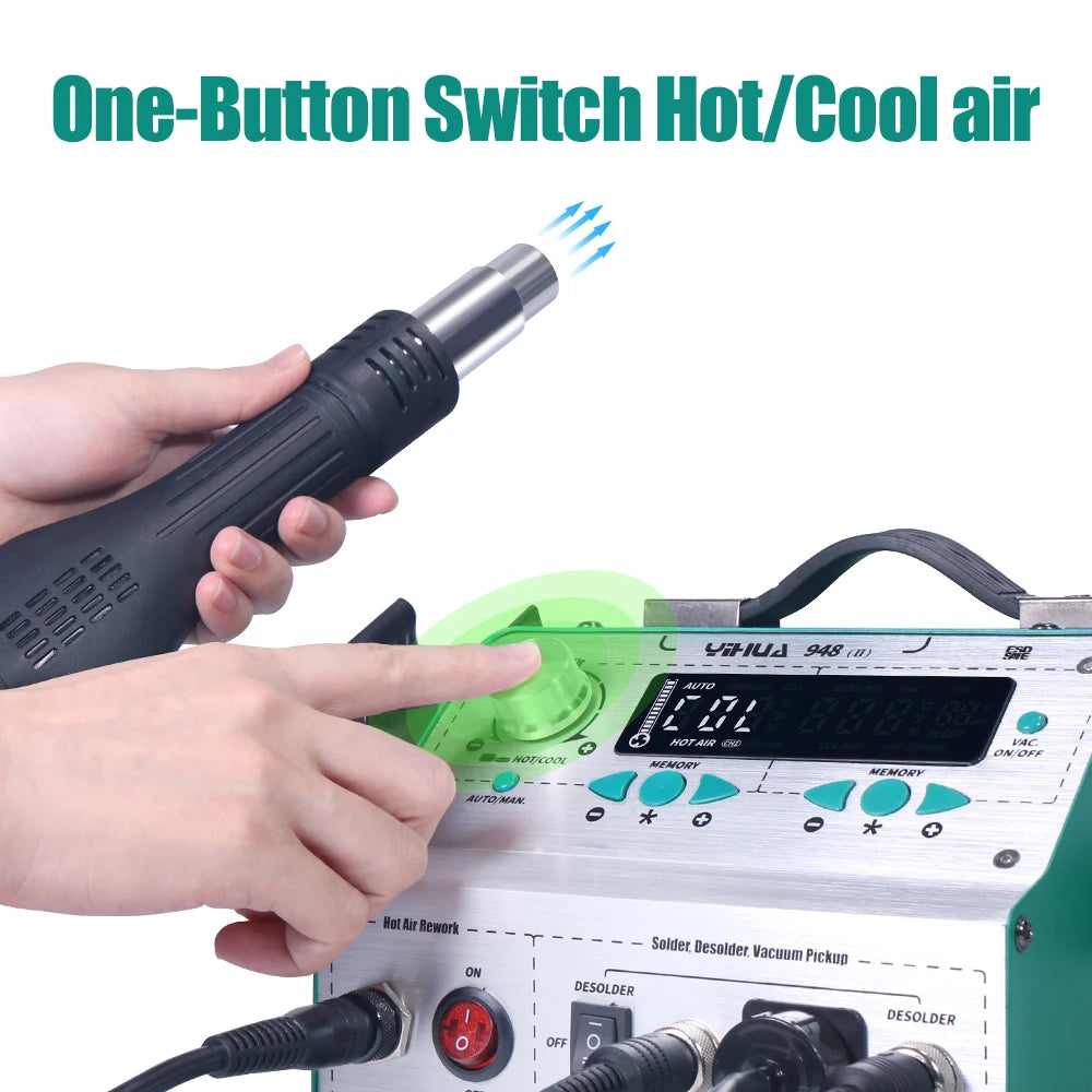 Yihua 948II Intelligent 4in1 Soldering And Desoldering Station Kit
