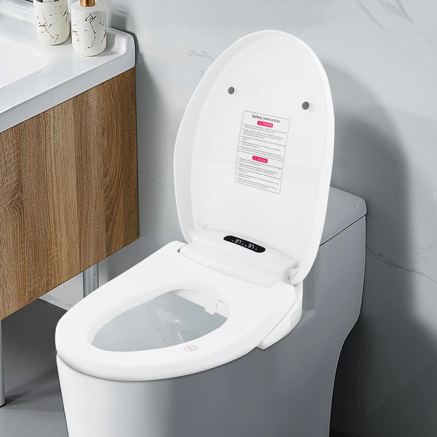 Intelligent Electric Bidet Toilet Seat With Remote Control