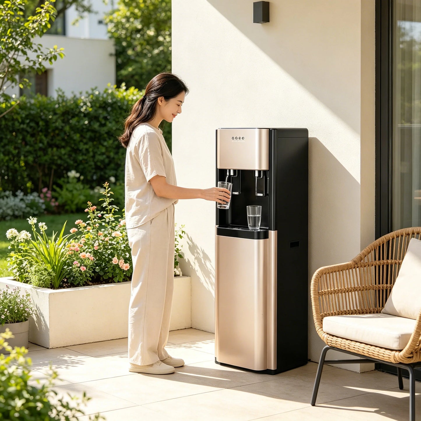 Bottom Loading Water Dispenser With 450W Heating And 70W Cooling