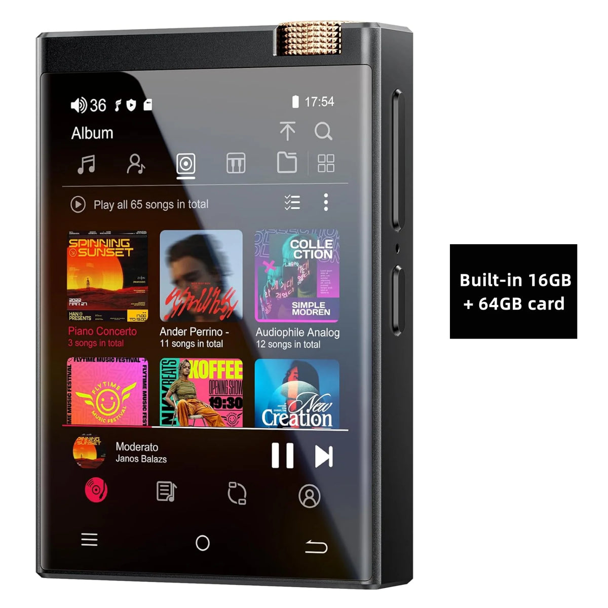 Oilsky HiFi MP3 Player With Bluetooth WiFi And Lossless Audio