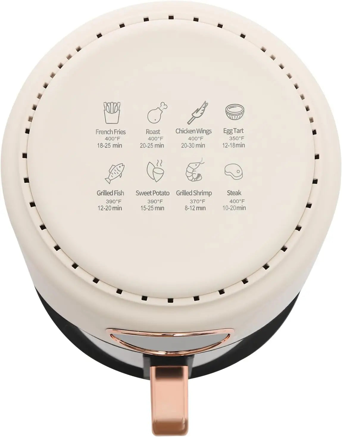 Portable Glass Air Fryer With 8 Presets And Digital Display