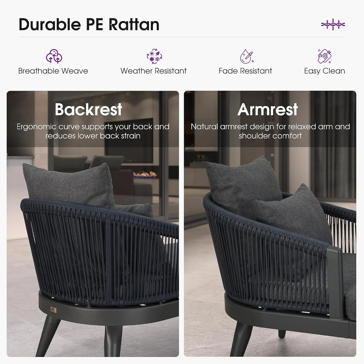 Modern Outdoor Aluminum And Wood Chaise Lounge Chairs For Patios